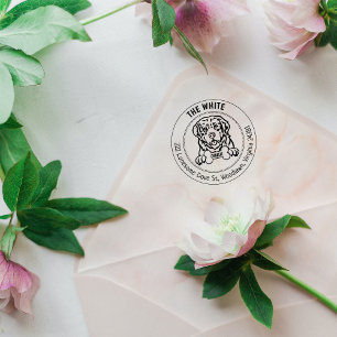 Tampons Encreurs Pyrénées Mountain Dog Retour Adresse Famille