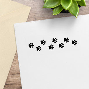 Tampons Encreurs Rangée d'Empreintes de pattes de chiens de chat