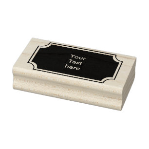 Tampons Encreurs Rectangle vintage de bouton avec le cadre + votre