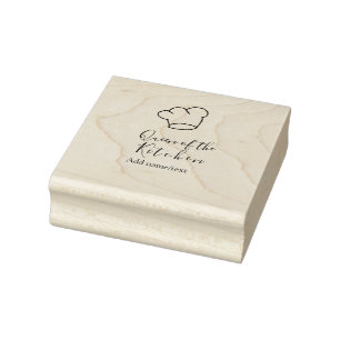 Tampons Encreurs Reine de la cuisine chef cuisine ajouter nom couro