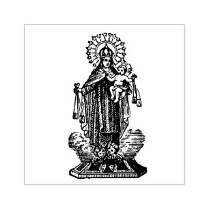 Tampons Encreurs Religieux notre Madame du mont Carmel W omoplate