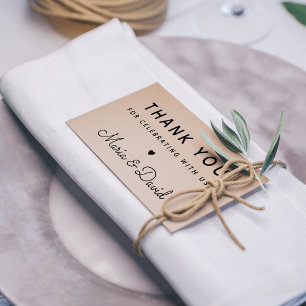 Tampons Encreurs Remerciement de mariage simple