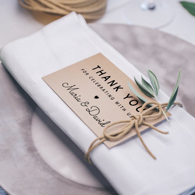 Tampons Encreurs Remerciement de mariage simple (Créateur téléchargé)