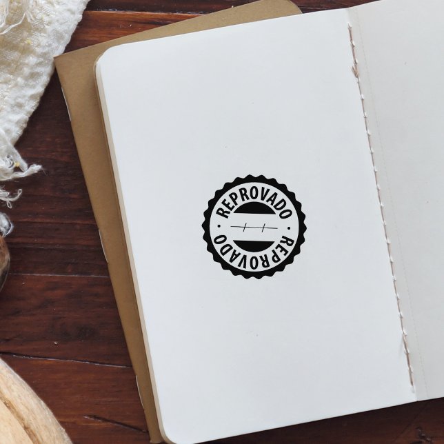 Tampons Encreurs Reprovado, Timbre en caoutchouc portugais (Créateur téléchargé)