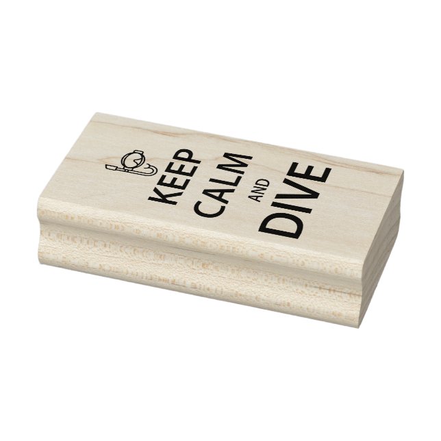 Tampons Encreurs Restez calme et plongez (Tampon)