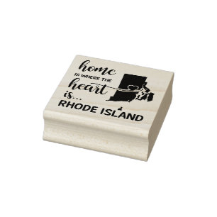Tampons Encreurs Rhode Island home est le coeur