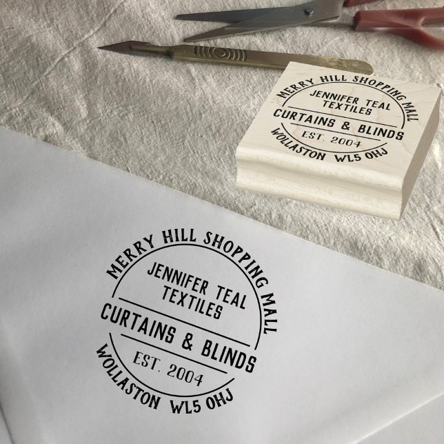 Tampons Encreurs Rideaux et stores Timbre en caoutchouc (Créateur téléchargé)