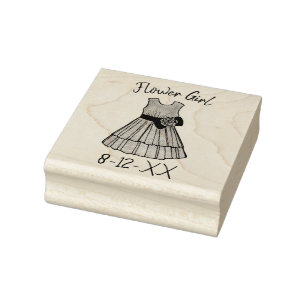 Tampons Encreurs Robe Fleur Robe Gown Mariage de fête de la nuptial