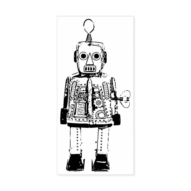 Tampons Encreurs Robot rétro (Impression)