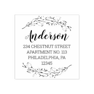 Tampons Encreurs Romantic Garden Adresse de retour