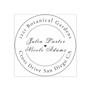 Tampons Encreurs Romantique classique Pearl Swan Mariage de cadre f