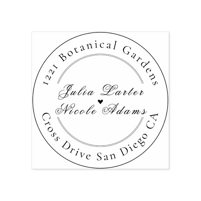 Tampons Encreurs Romantique classique Pearl Swan Mariage de cadre f (Impression)