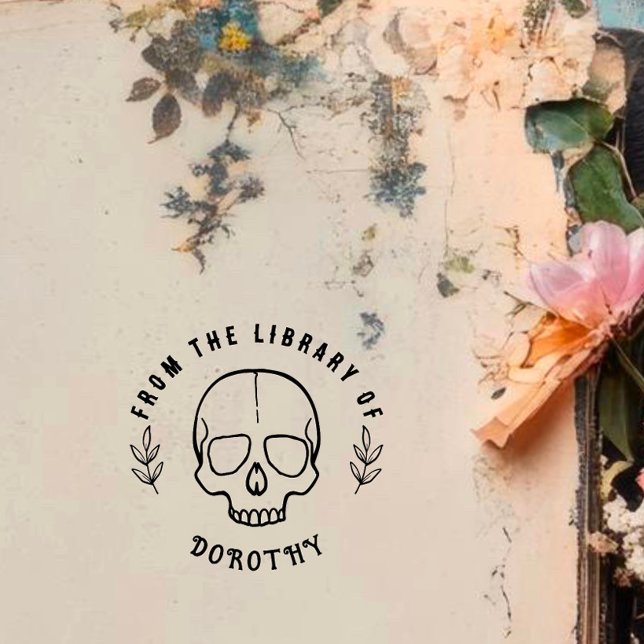 Tampons Encreurs Rond Gothique Livre personnalisé (Créateur téléchargé)