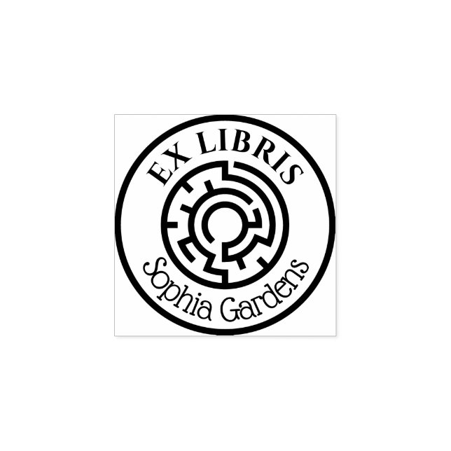 Tampons Encreurs Round Ex Libris Labyrinth (Impression)