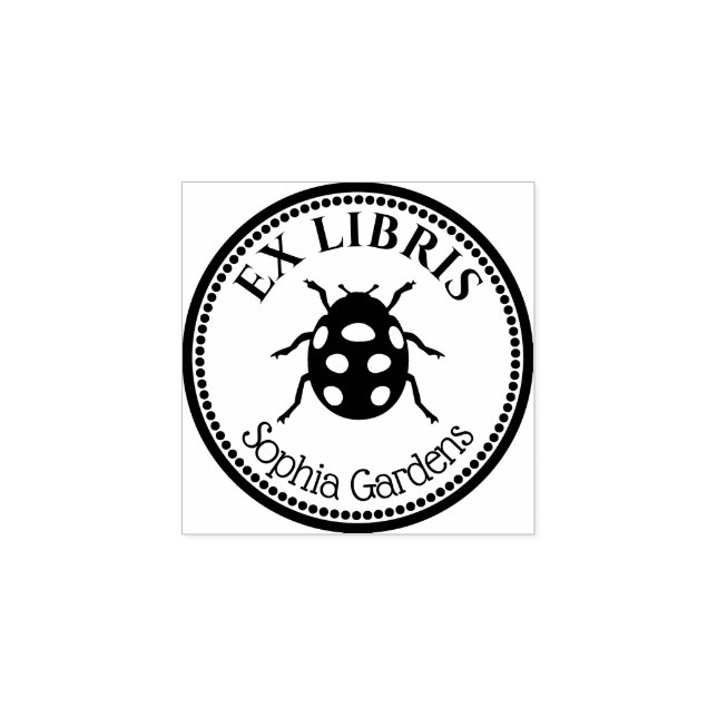 Tampons Encreurs Round Ex Libris - Ladybird (Impression)