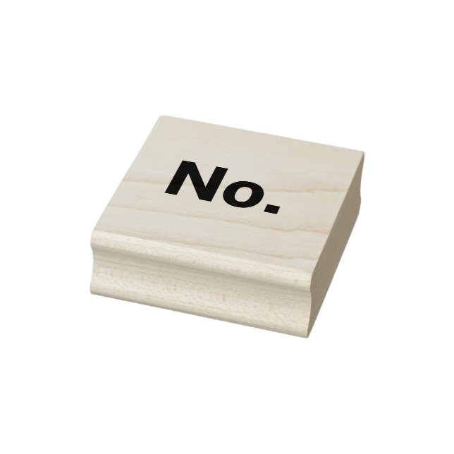 Tampons Encreurs Rubber Stamp 2" x 2": No. (Tampon)