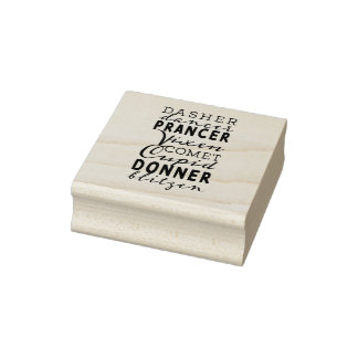 Tampons Encreurs Rubber Stamp & Ink | Santa's Reindeer