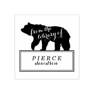 Tampons Encreurs Rustic Bear Kids Boplate Étiquette