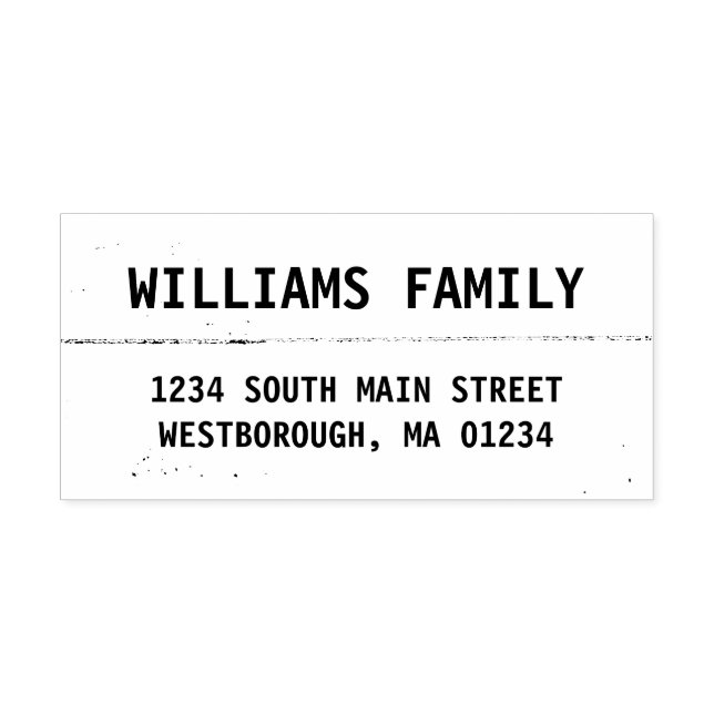 Tampons Encreurs Rustique Créez votre propre adresse de retour pers (Impression)