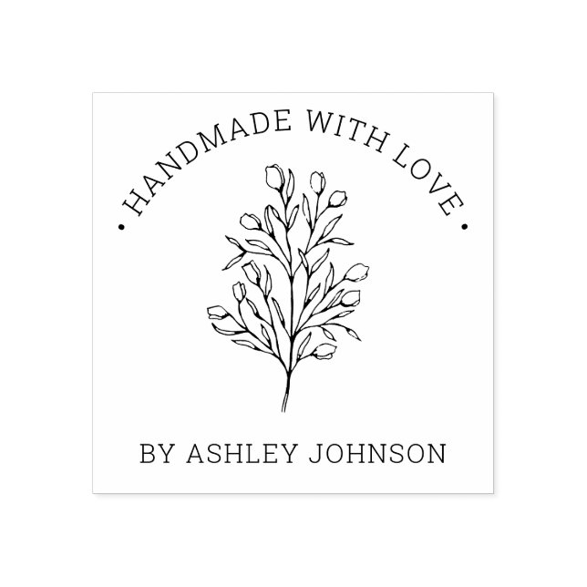 Tampons Encreurs Rustique Personnalisé À La Main Avec Amour (Impression)