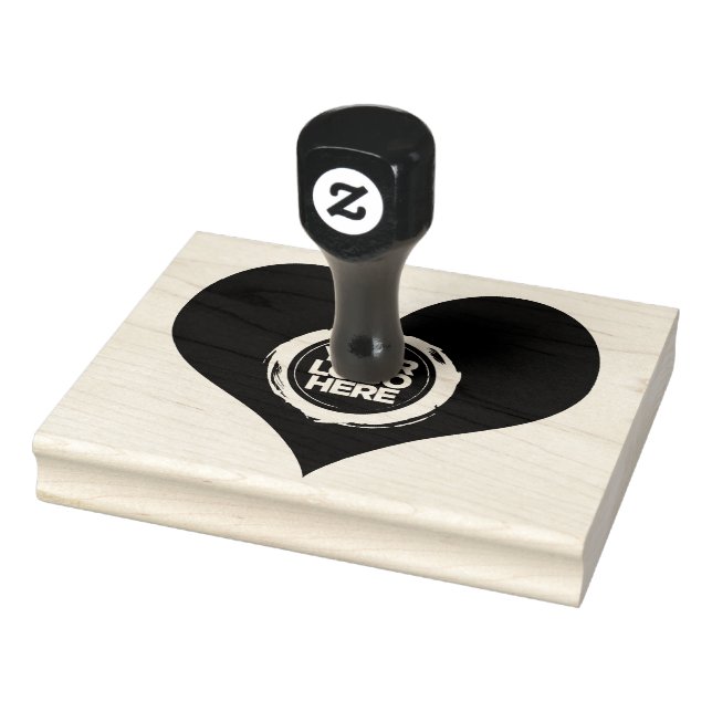 Tampons Encreurs Saint-Valentin Coeur en forme de logo d'entreprise (Tampon)