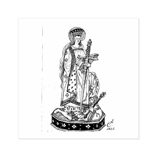 Tampons Encreurs Sainte Catherine de Sienne Religieux (Impression)