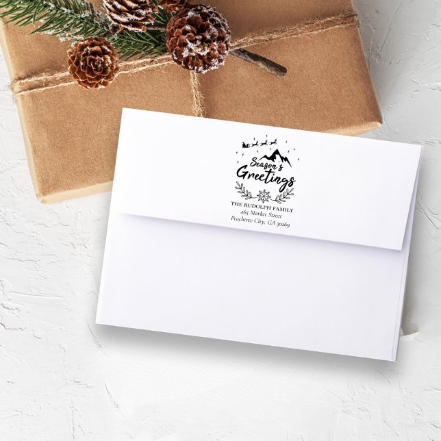 Tampons Encreurs Saison de Noël Salutation Mountain Scène (Créateur téléchargé)