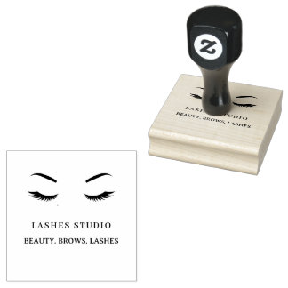 Tampons Encreurs Salon de Beauté Moderne Logo Sourcils Cils Entrepr
