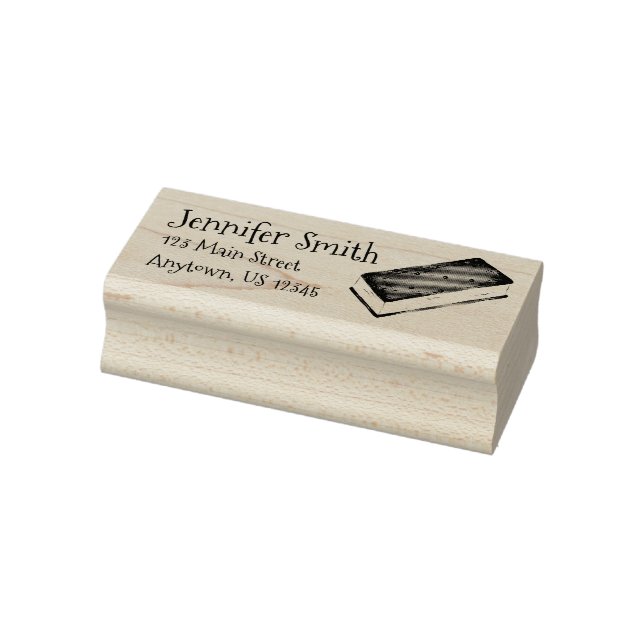 Tampons Encreurs Sandwich à la crème glacée Foodie Adresse personna (Tampon)