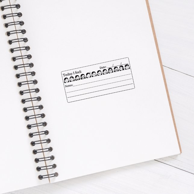 Tampons Encreurs Santé mentale, Femmes, Suivi de l'humeur Emojis, J (Créateur téléchargé)