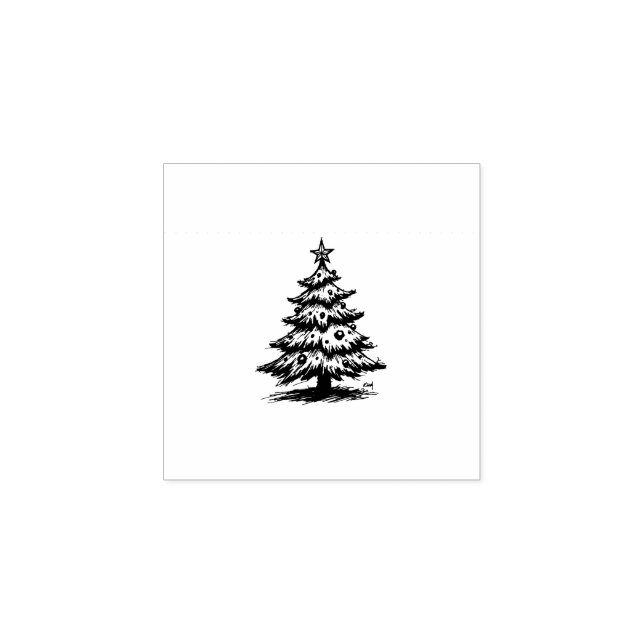 Tampons Encreurs sapin de Noël  (Impression)