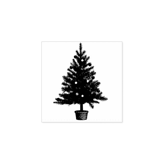 Tampons Encreurs Sapin de Noël Férié (Impression)