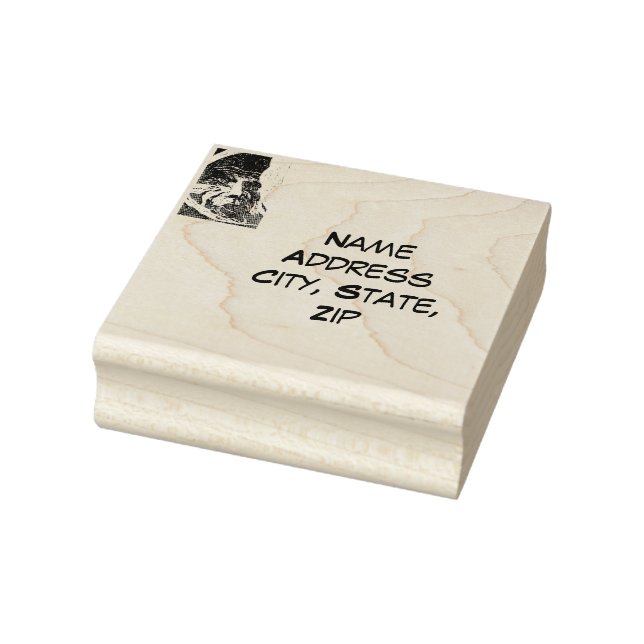 Tampons Encreurs Sci-Fi "Paysage lunaire" l'homme dans la lune (Tampon)