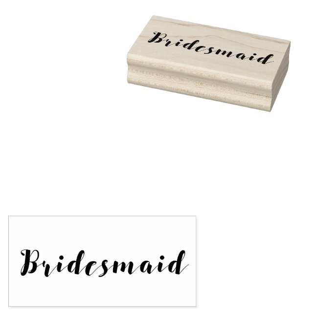Tampons Encreurs Script Bridesmaid (Tamponné)