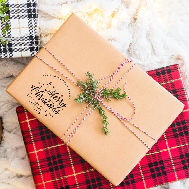 Tampons Encreurs Script Calligraphie personnalisée Adresse de retou (Créateur téléchargé)