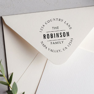 Tampons Encreurs Script circulaire Créez votre propre adresse de