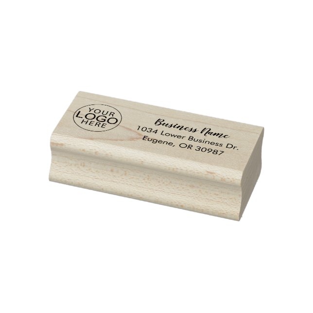 Tampons Encreurs Script de logo d'entreprise moderne Adresse (Tampon)