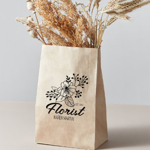 Tampons Encreurs Script Florist Emballage Professionnel Personnalis