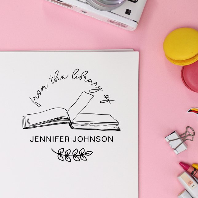 Tampons Encreurs Script manuscrit De La Bibliothèque Du Livre (Créateur téléchargé)