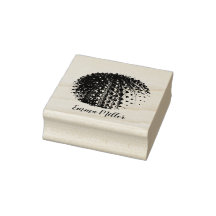 Sea Urchin Nom personnalisé Signature Wood Art