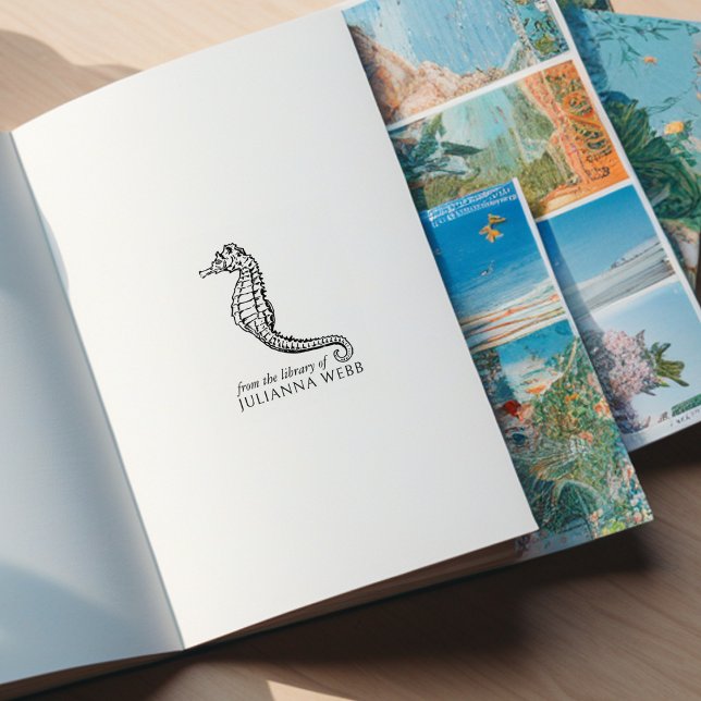 Tampons Encreurs Seahorse personnalisé de la bibliothèque de (Créateur téléchargé)