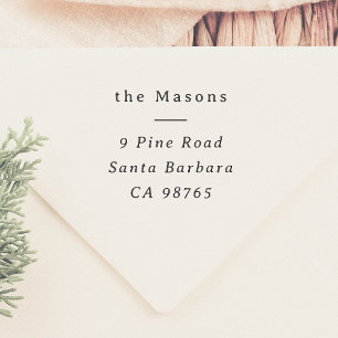 Tampons Encreurs Série simple Typographie Classic Adresse de retour