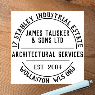 Tampons Encreurs Services d'architecture Timbre en caoutchouc