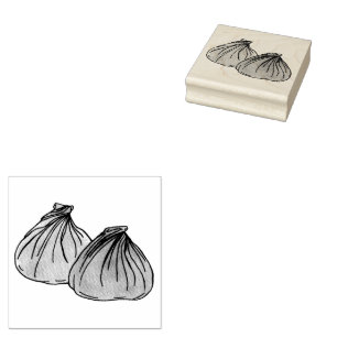 Tampons Encreurs Shumai Chinois Cantonais Nourriture Dim Sum Dumpli