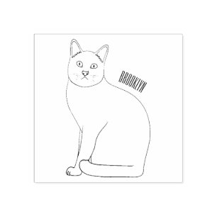 Tampons Encreurs Siamese cat cartoon