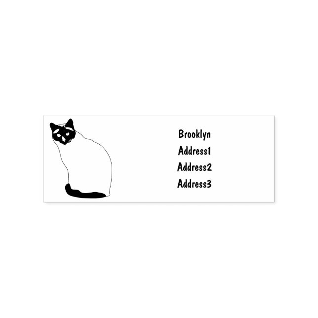 Tampons Encreurs Siamese cat cartoon (Impression)