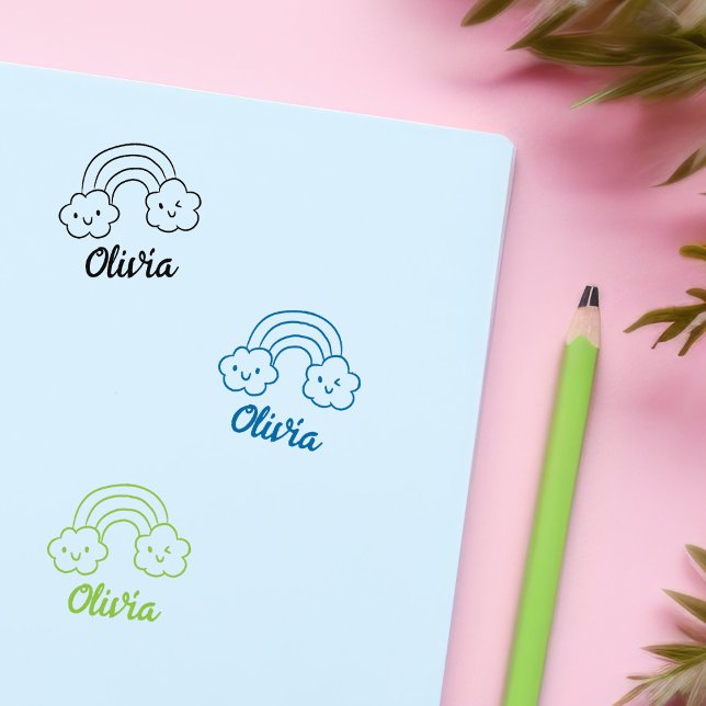 Tampons Encreurs Signature Rainbow personnalisée (Créateur téléchargé)