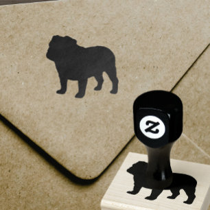 Tampons Encreurs Silhouette anglaise de bouledogue