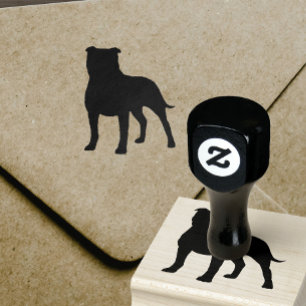 Tampons Encreurs Silhouette de bull-terrier du Staffordshire