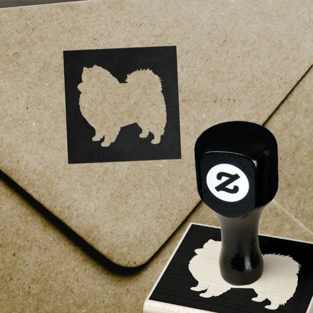 Tampons Encreurs Silhouette de chien Esquimau américain (Créateur téléchargé)